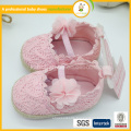 2015 best selling high quality new born pretty hand crochet baby shoes